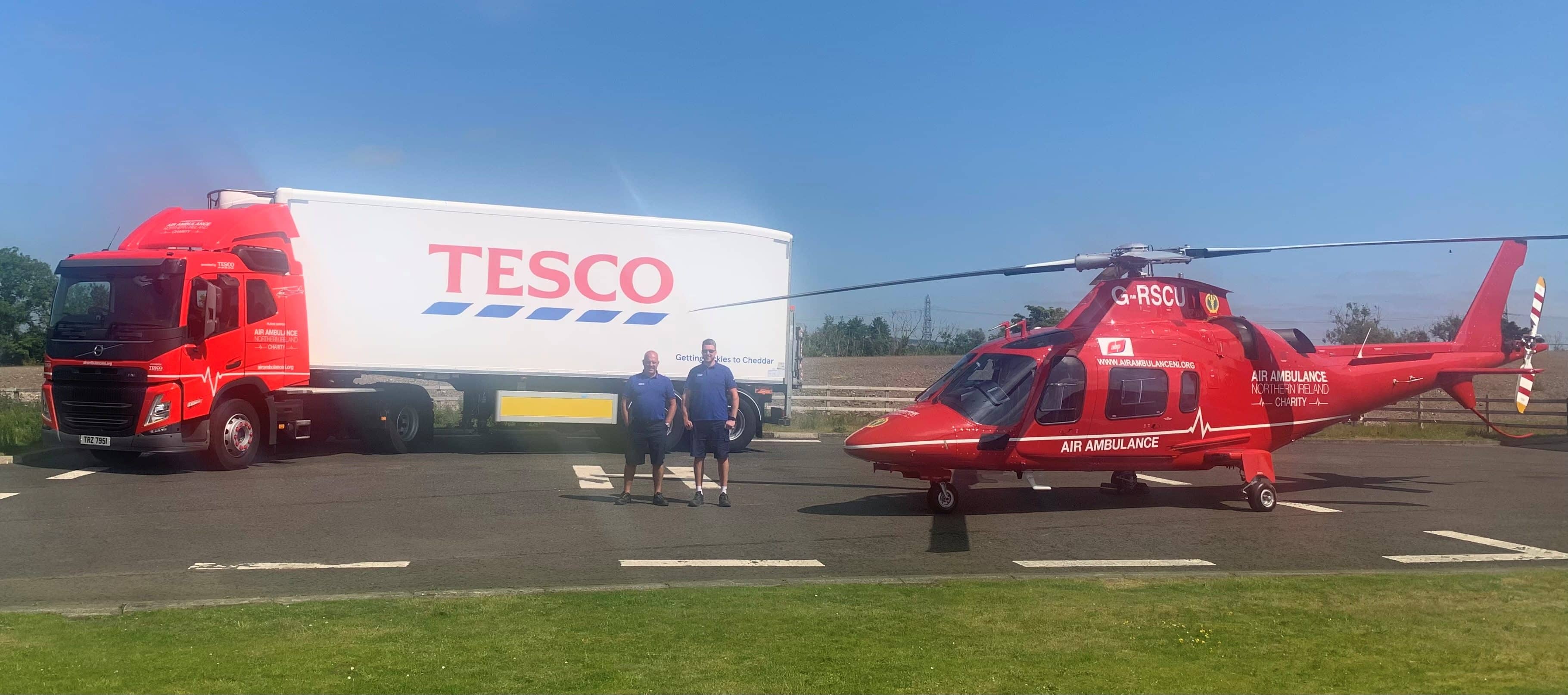  Tesco cab branded to encourage support of air ambulance charity