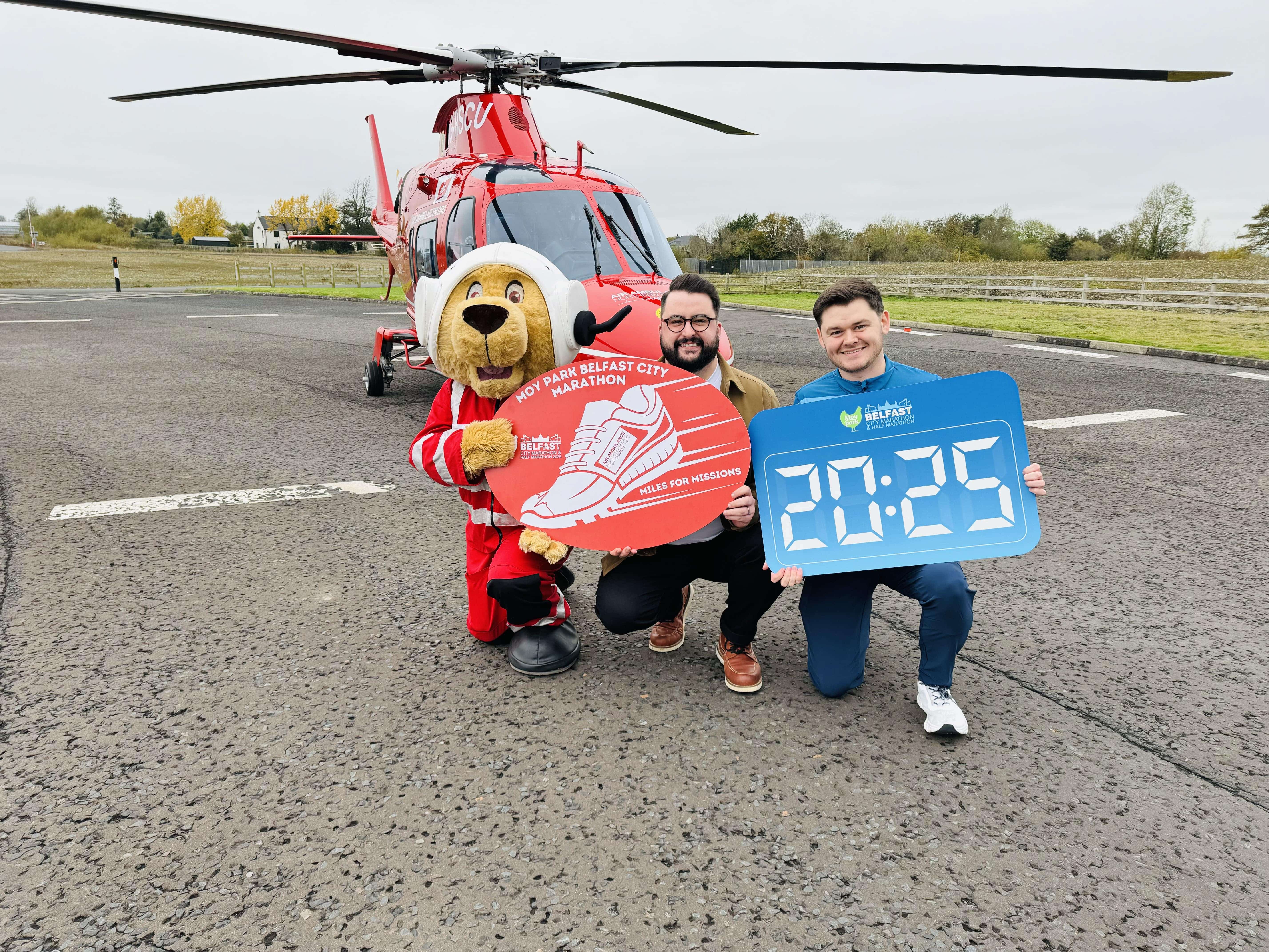  Ballymoney Big Daddy Slims supports Air Ambulance NI ahead of Moy Park Belfast City Marathon in May