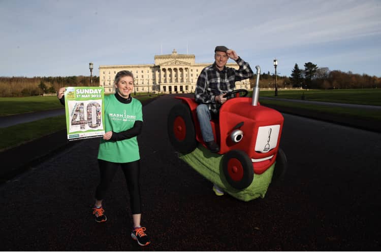 Mash Direct New Year Resolution to complete the 40th Belfast City Marathon in a Tractor