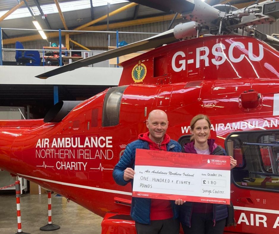 Dundonald man inspired to run  first marathon for Air Ambulance NI 