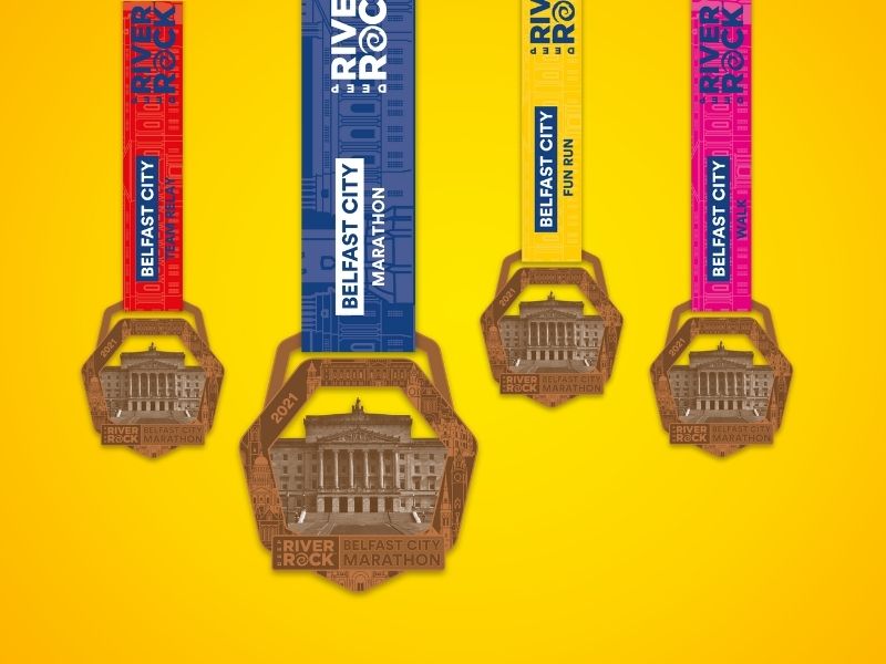 Introducing Your 2021 Deep RiverRock Belfast City Marathon Medals